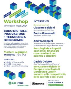 Euro digitale, workshop BCC Fano