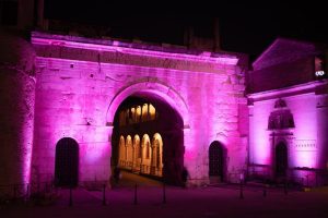 L'Arco d'Augusto di Fano in occasione del Giro d'Italia