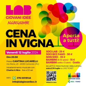 LAB Giovani idee, Cena in vigna