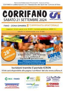 Locandina Corrifano CSI Fano 2024